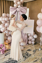 Bow balloon backdrop