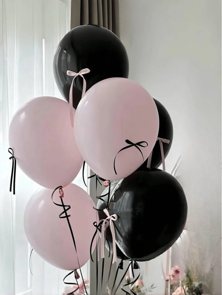 Set with Black Pink Bows