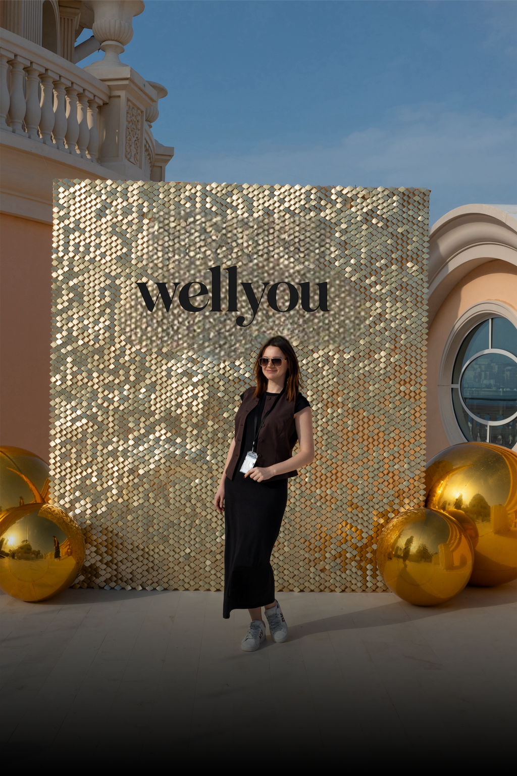 Golden Shimmer Luxury Photo Zone Backdrop
