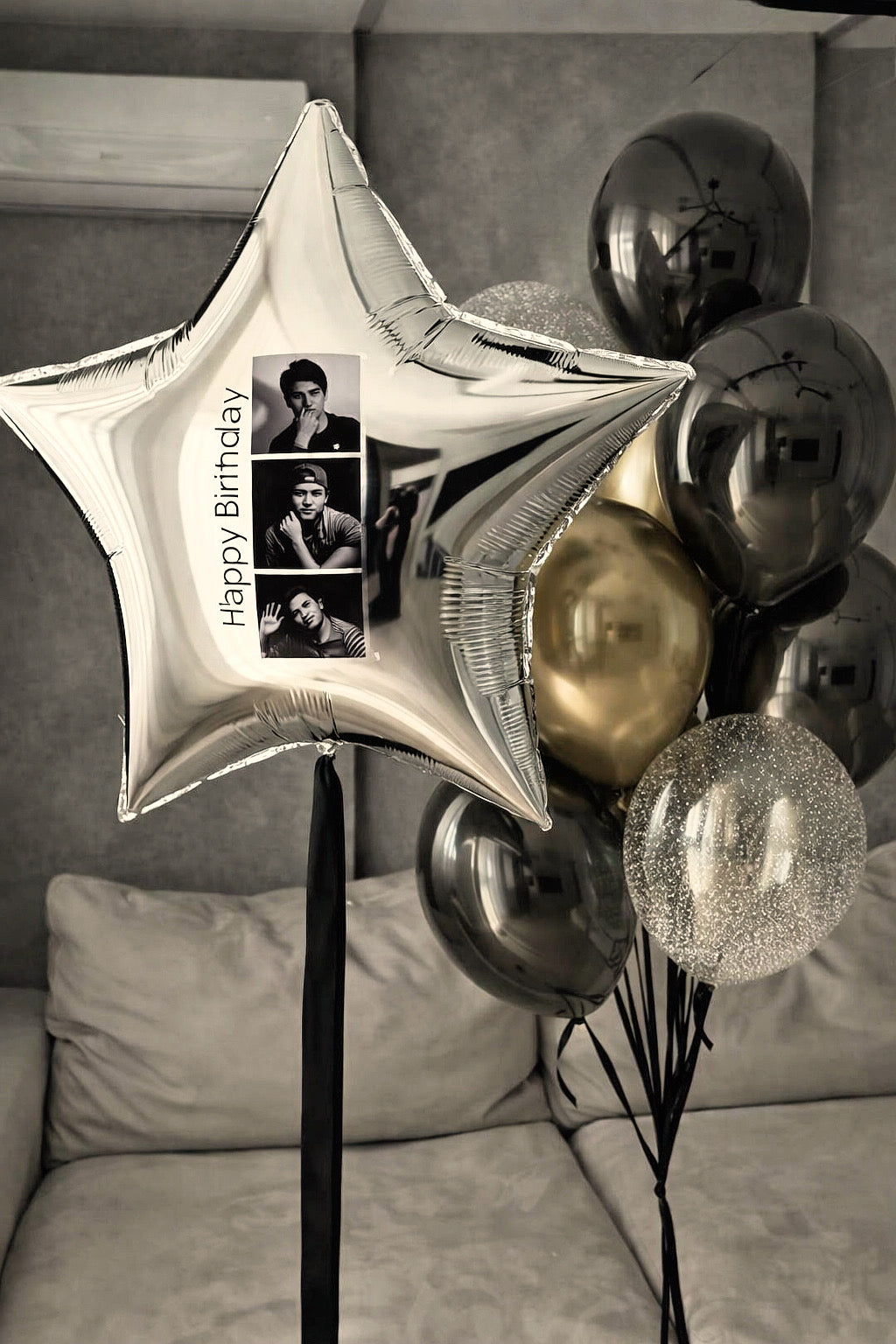 Silver Star Set with Photo